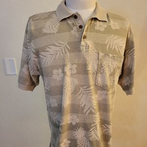 Tommy Bahama Hibiscus Pineapple Print Polo